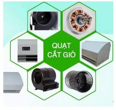 Quạt chắn gió Oulai FM3509D 5 Cau tao quat chan gio