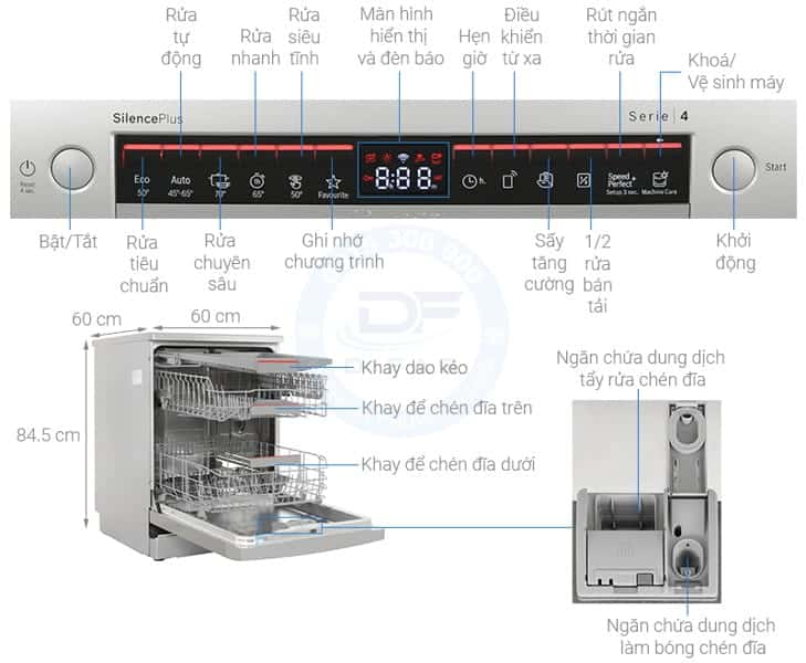 Máy rửa chén độc lập Bosch SMS4ECI26E