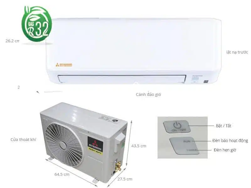 Mitsubishi Heavy Inverter 2HP SRK18YZP-W5 1 5
