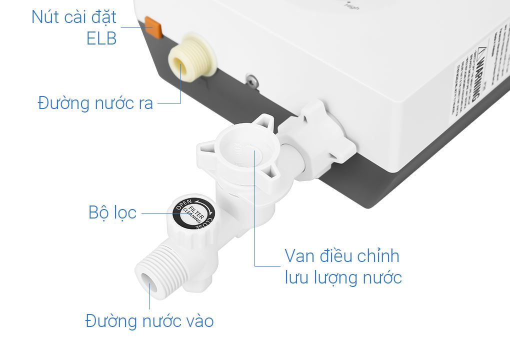 Máy tắm nóng trực tiếp Panasonic DH-4VS1VW 5 Máy tắm nóng trực tiếp Panasonic DH-4VS1VW - Ảnh 5