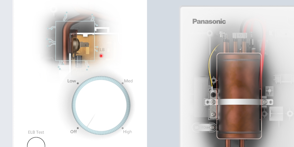 Máy Tắm Nóng Trực Tiếp Panasonic DH-3VS1VW 12 tu dong ngat nhiet va bo gia nhiet bang dong do ben cao