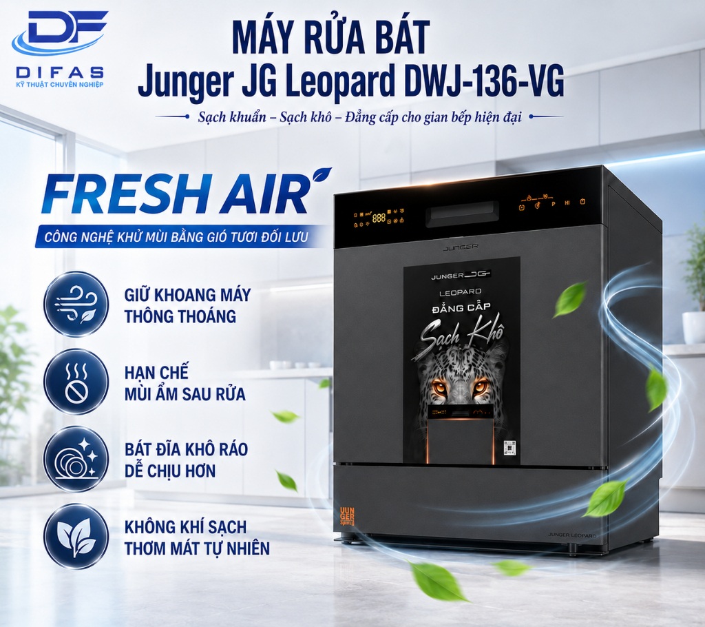 Máy rửa bát Junger JG Leopard DWJ-136-VG 10 vn 11134207 81ztc mssjqq37ev40ad